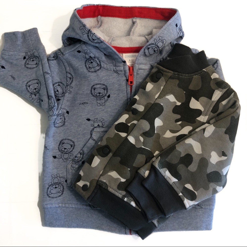 Gymboree hoodie chick pea camo jacket 6 months